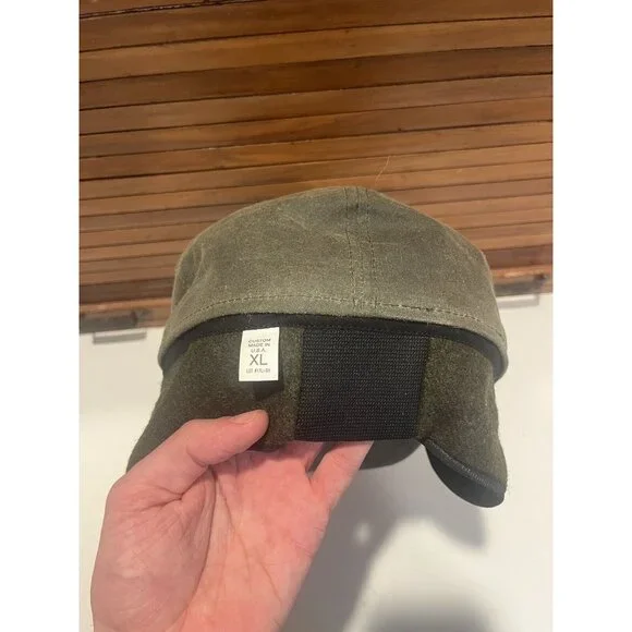 90’S MADE IN USA FILSON LONG BILL CAP Vintage Filson Tin Cloth Long Bill Hat Cap Wax Cotton